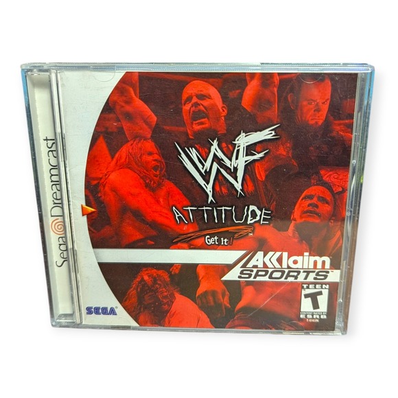 Sega Other - WWF Attitude Sega Dreamcast 1999 Wrestling Video Game Acclaim Sports CIB